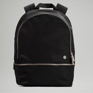 Lululemon City Adventurer Backpack 20L black with gold hardware